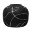 Glenlee Round Decorative Terra-Cotta Vase with Hand-painted Intersecting Lines