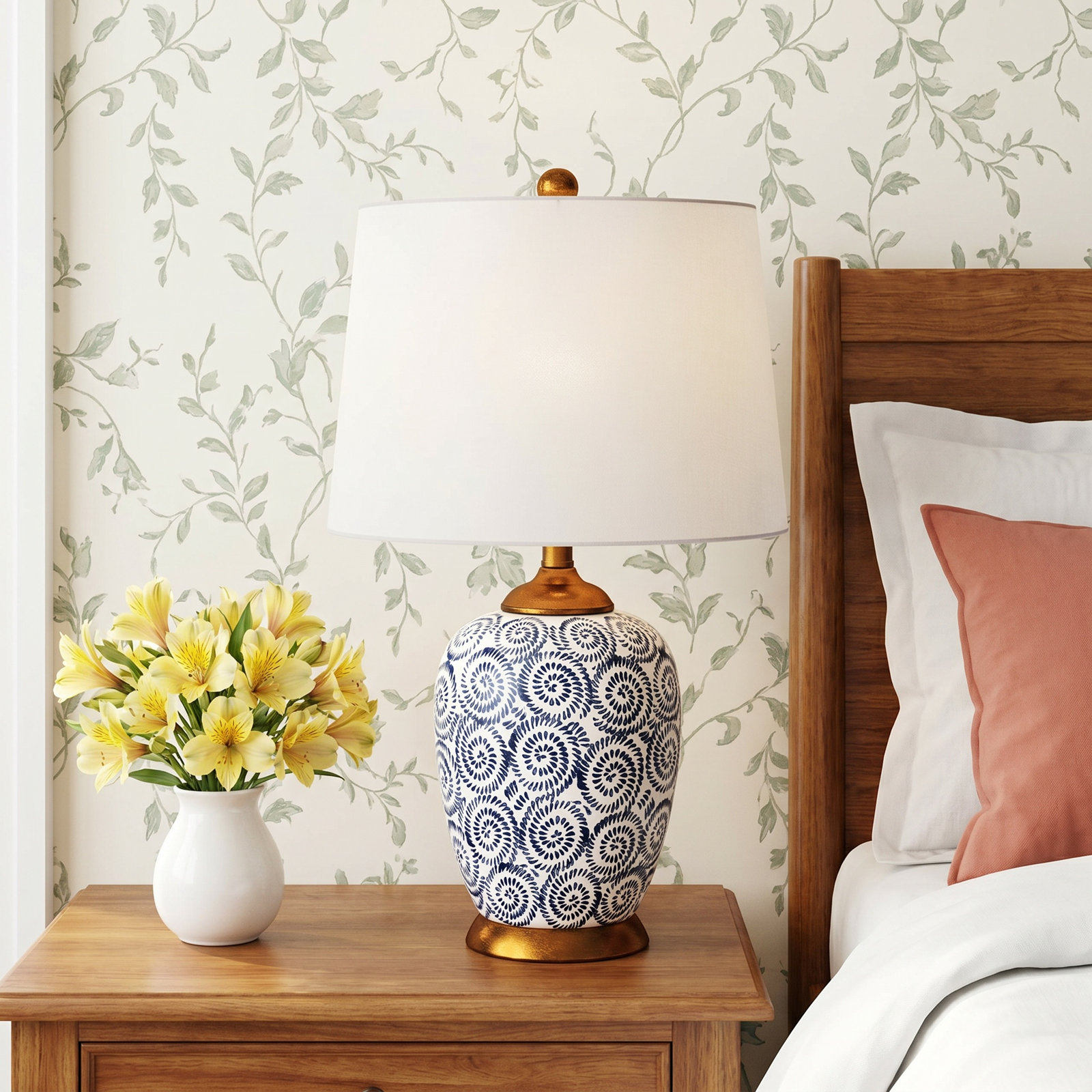 Blaire 24" H Ceramic Ginger Jar Table Lamp