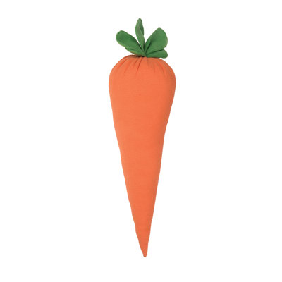 18" x 9" Carrot Shaped Easter Decorative Throw Pillow