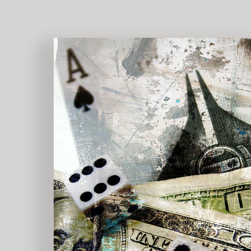 « poker iii », impression sur toile