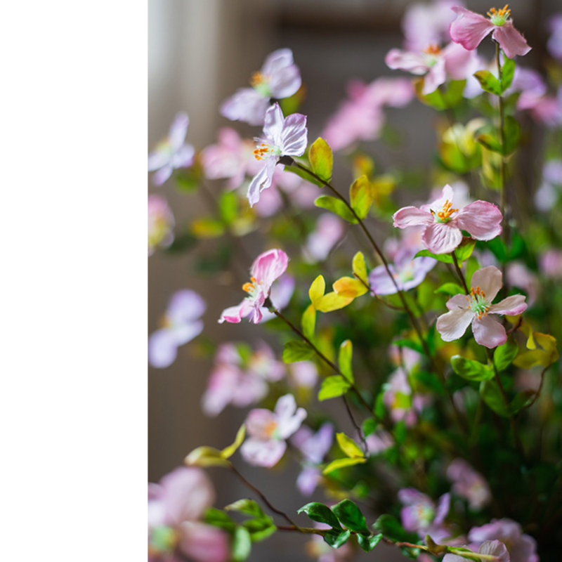 Tige de gaura en soie, 5 tiges, Rose
