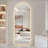 65" x 21" LED Full Length Wall Mirror, Symmetrical Arch Design, 3-Color Dimmable Lighting, Shatterproof