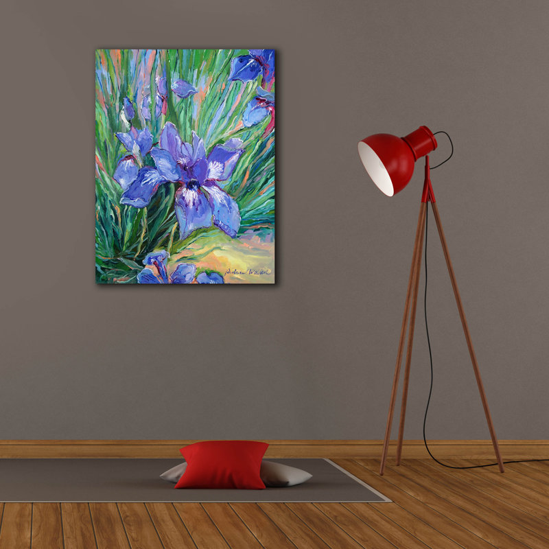 "Iris" par Richard Wallich, H 34 po x l 26 po x P 1,5 po