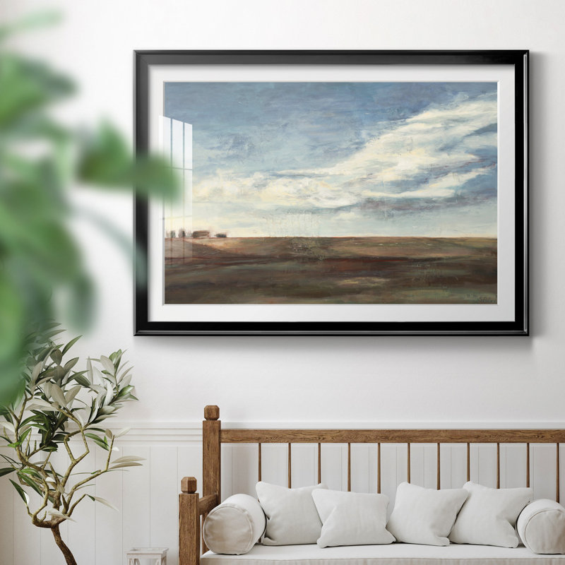 «Coming Storm», reproduction d'art sur papier encadré, H 26,5 po x l 36,5 po x P 1,5 po, Cadre noir