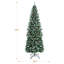 Arbre de Noël élancé en PVC vert avec cachemire-703106043