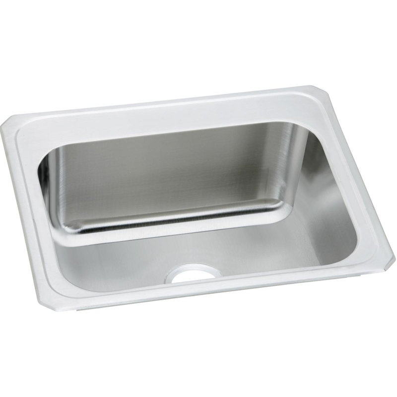 Gourmet 25" L x 22" W Drop-in Kitchen Sink, 0 hole