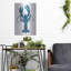 «Bright Lobster Blue» par Cindy Jacobs, art mural en métal-641477178