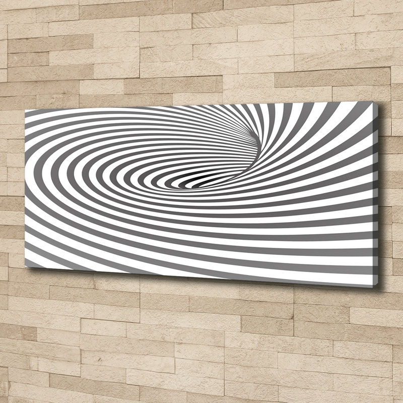 Spiral With Stripes - No Frame Print on Canvas