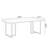 Brown Rectangular Solid with Carbon Steel Dining Table For Dining Room/Kitchen-1066304601