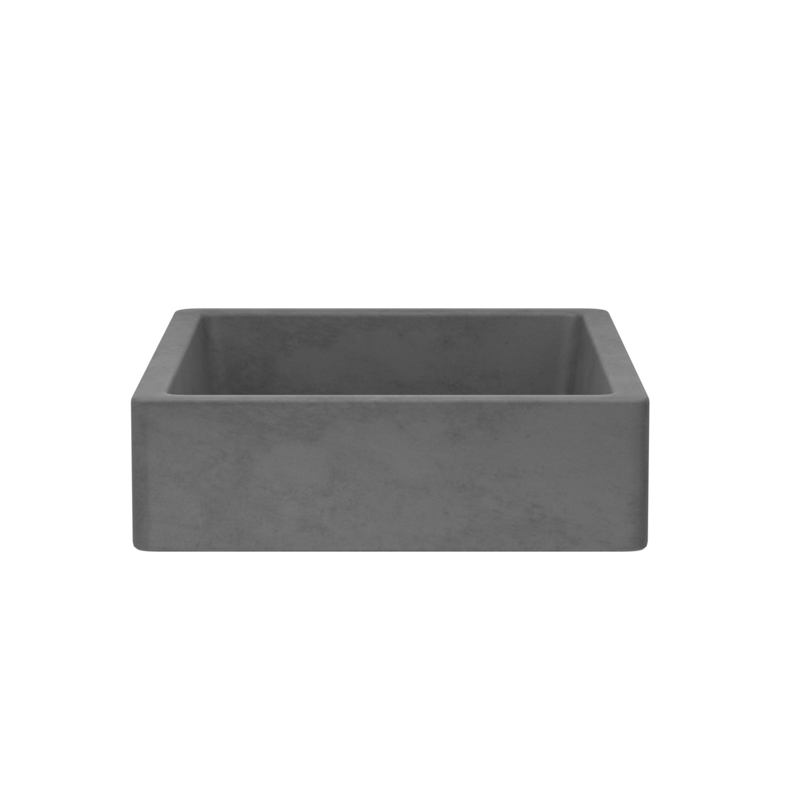 NativeStone Nipomo Dual-Mount Concrete Sink, Slate