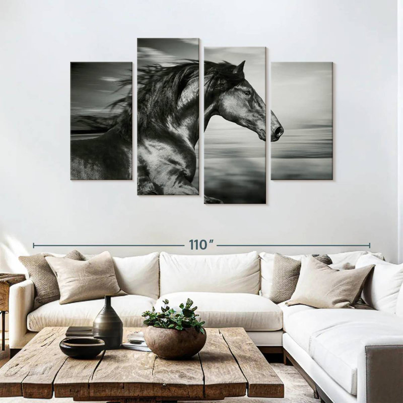 Thoroughbred, 54" H x 84" W