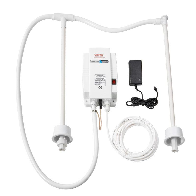 Distributeur d'eau portable blanc à chargement par le haut VEVOR