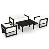Avion 4 Piece Sofa Seating Group with Sunbrella Cushions