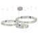 D15.7''x D23.6''x D31.5'',3 Layer Ceiling Pendant Lamp Ring Embedded Led  Dimmable 2700k-6000k