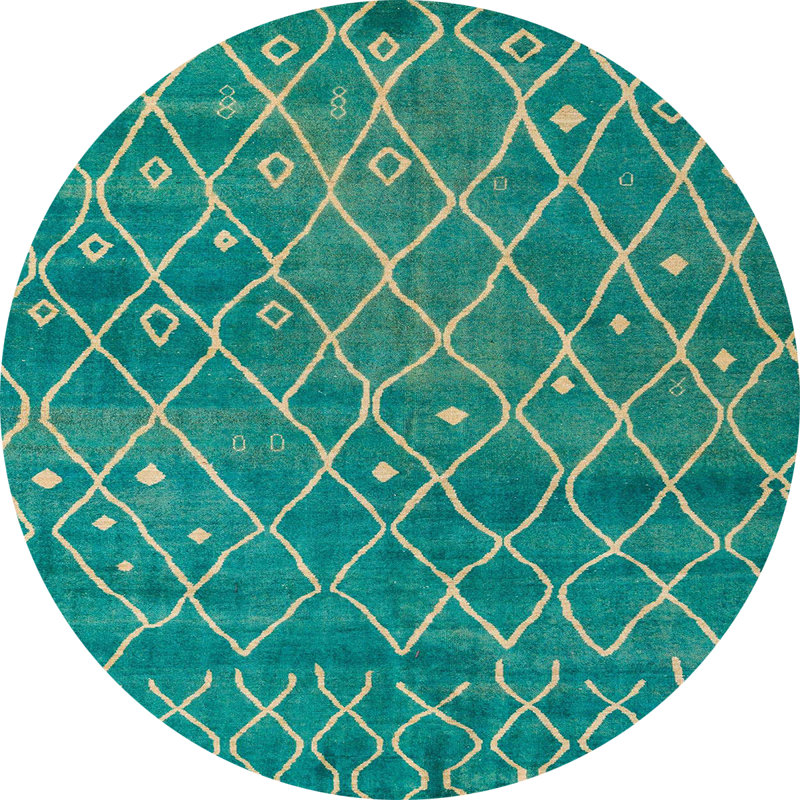 Abstract Indoor Rug, Round 3'