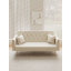 Canapé convertible de 71 pouces en velours beige rétro American, convenant à un petit salon, une chambre à coucher ou un bureau