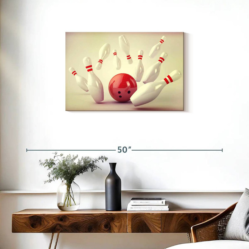 Bowling Strike, 20" H x 30" W