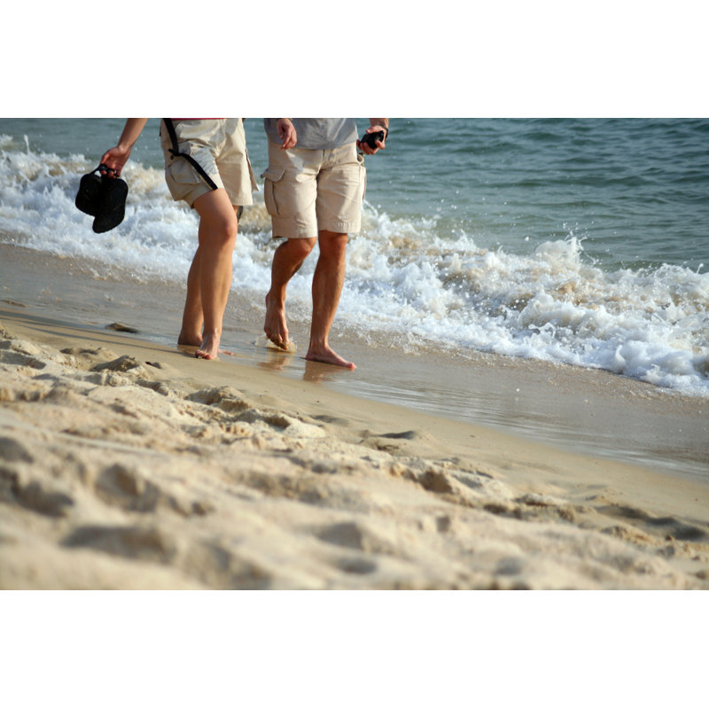 Couple On Beach by VertigoM - Wrapped Canvas Print, 20cm H x 30cm W