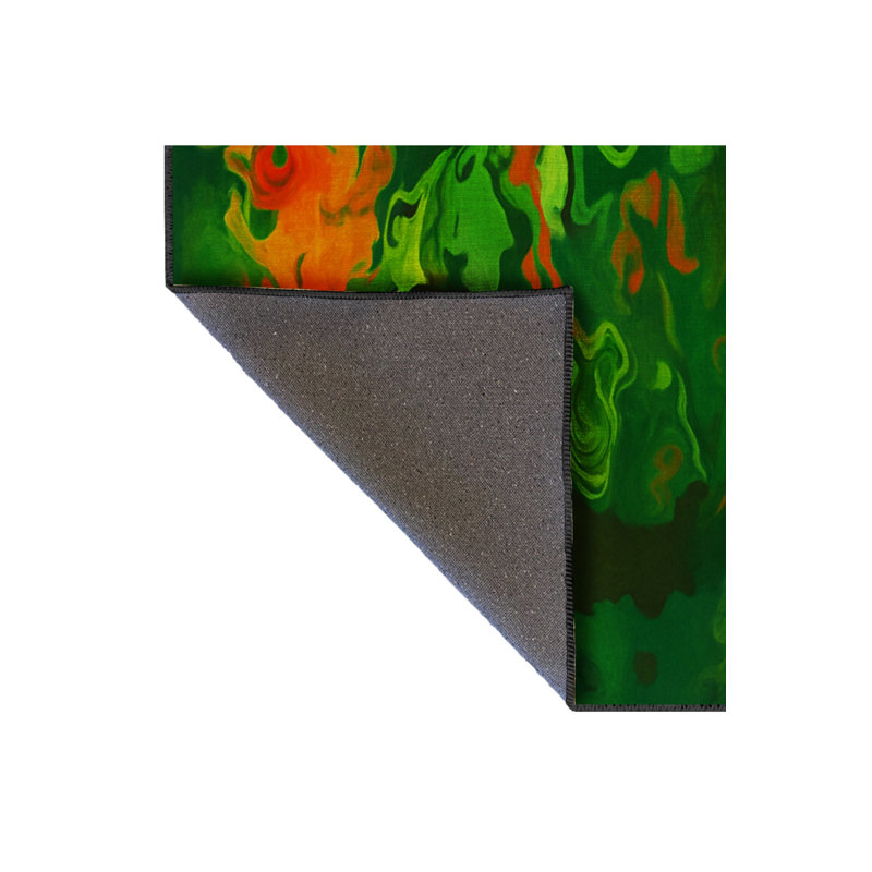 Tapis tissé orange Mosso, 4'11" x 7'7"