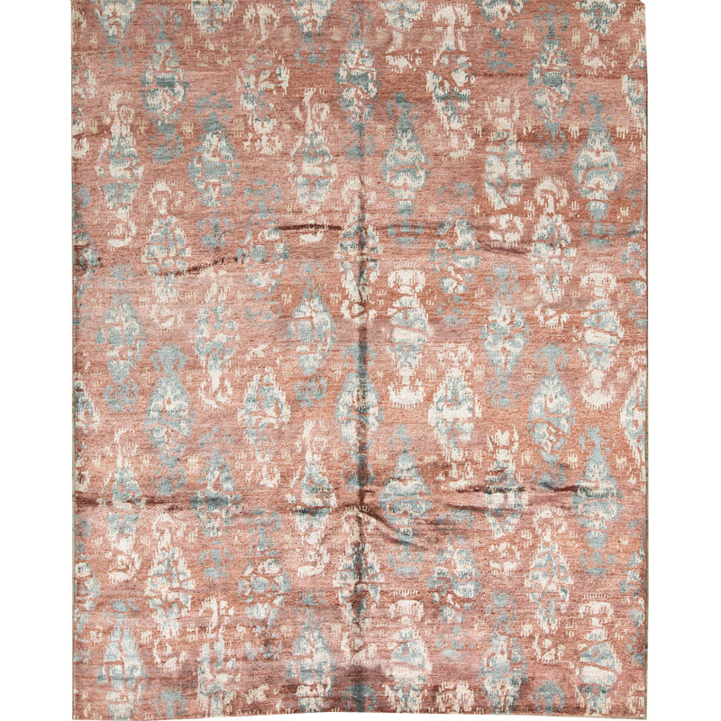 Hand Woven Ikat Area Rug