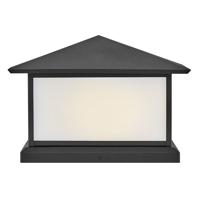 Walter 2 - Light Pier Mount Lantern, Textured Black
