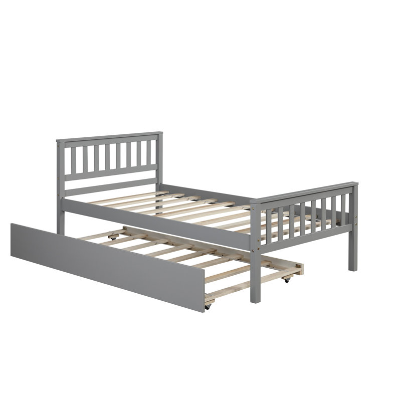 Desiray Kids Twin with Trundle, White