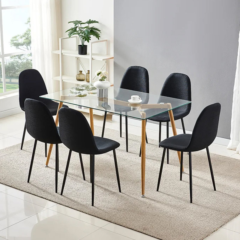 Ensemble repas 6 personnes Cavallaro, Noir