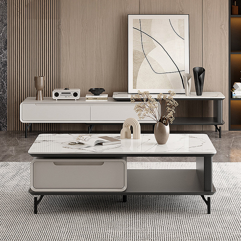 Table basse et meuble télé italien minimaliste