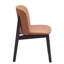 Ensemble de 2 chaises d'appoint rembourrées chameau et noir | Idée de cadeau