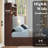 LED Farmhouse Twin Bed with Bookcase Headboard & Charging Station, Rustic Brown-912986863-915440645