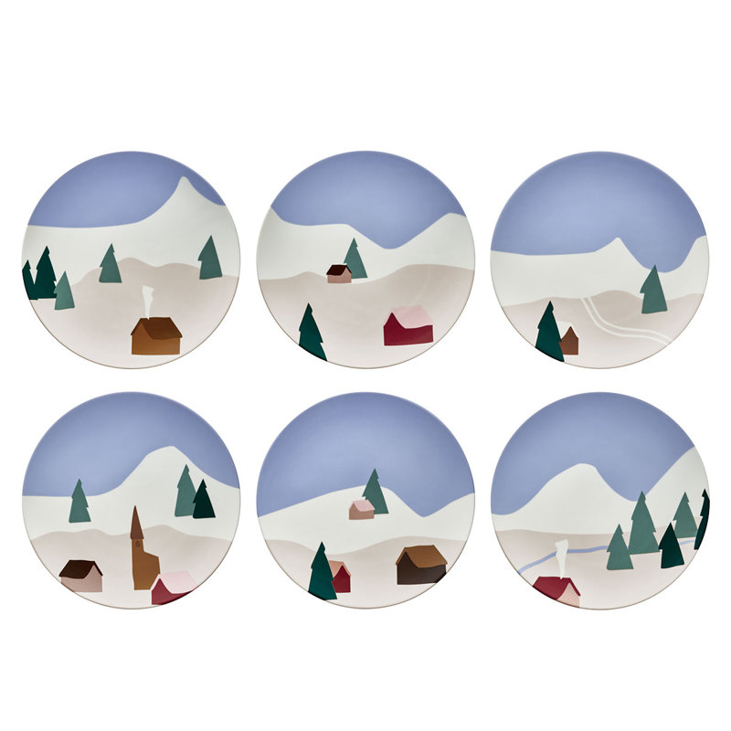 Destination Montagne Porcelain Salad/Dessert Plate