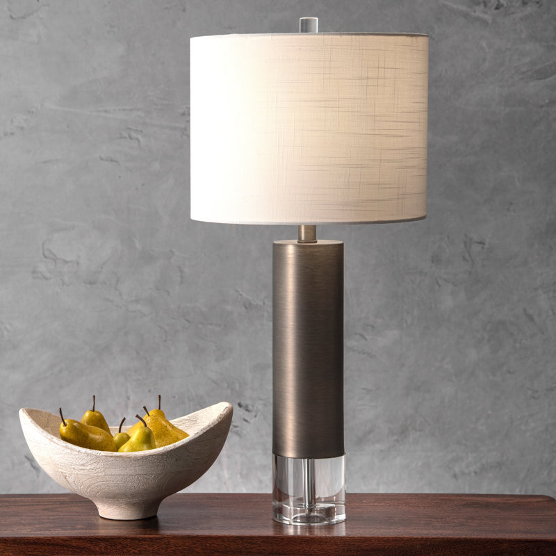 Lampe de table grise 28 "Rocio