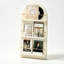 Bibliothèque standard en bois massif beige moderne-744074050-744074051