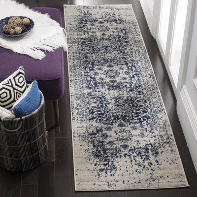 Leyva Cream/Navy Area Rug