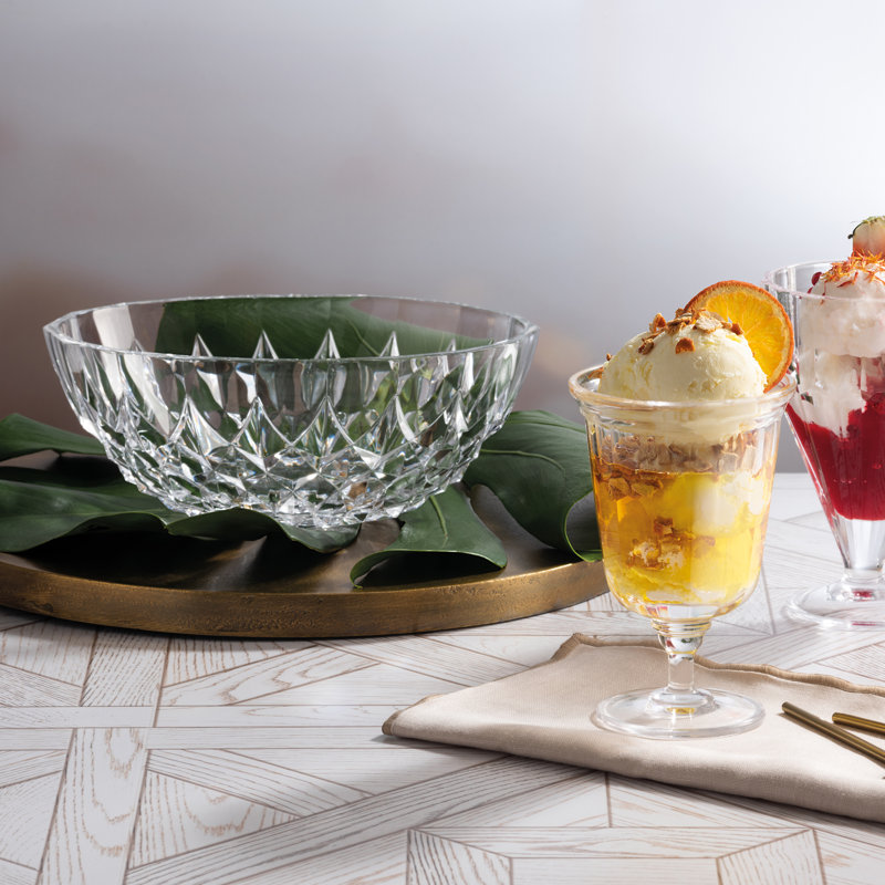 Pasabahce Lead Free Crystal Serving Bowl