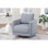 Fauteuil d'appoint contemporain rembourré et rembourré en mousse avec rembourrage en mousse de 30 po x 31 po et 25 po en fibre de contreplaqué moderne pivotant contemporain