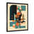 Impression noire sur toile encadrée sélectionné