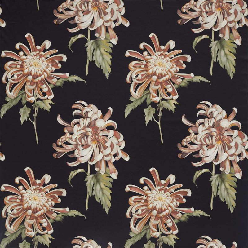 Evelyn Fabric, Koi/Vine Black