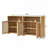 4-Door 63'' Buffet Cabinet Storage-696697323