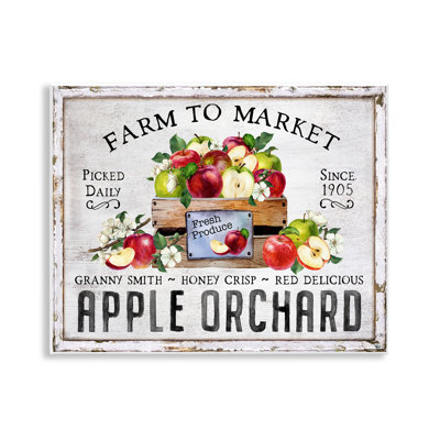  "Farmhouse Apple Orchard", art mural sur bois par Creatif Belle