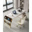 Bureau de comptoir en granite blanc clair de luxe clair-704975053