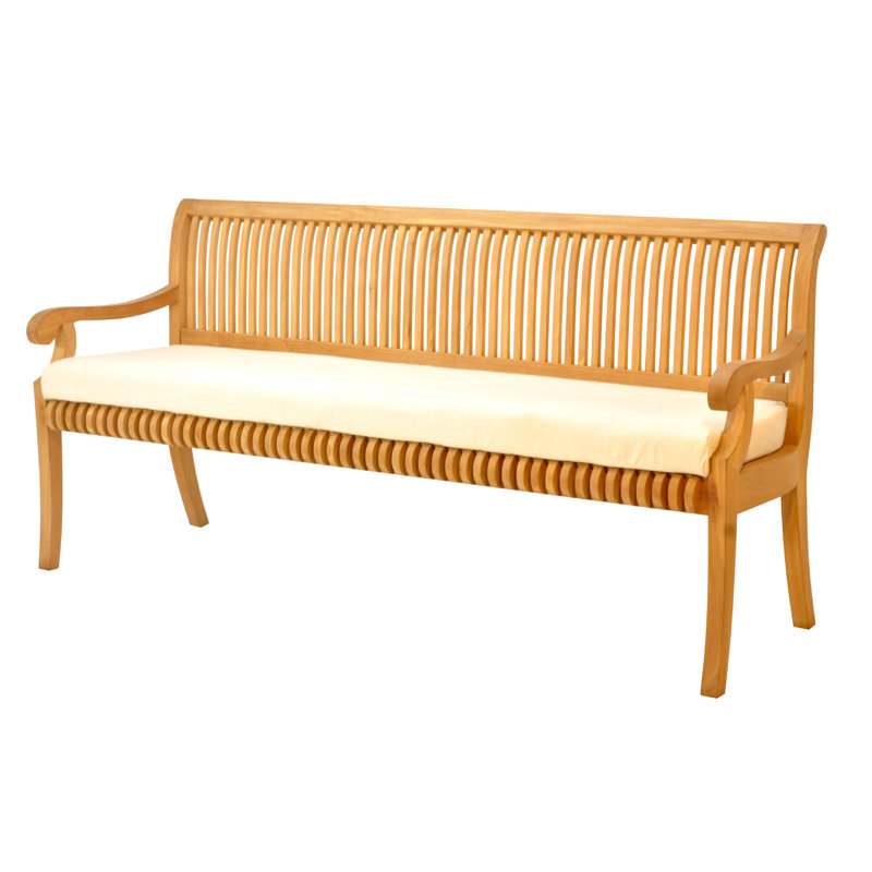 Magers Solid Wood Teak Outdoor Bench