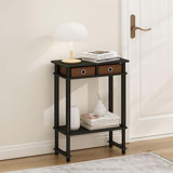 Turn-N-Tube Tall-Wide Hallway Console Table With Bin