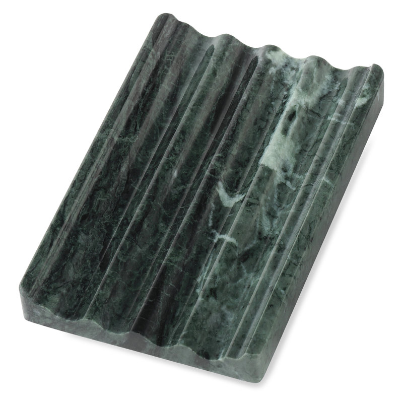 Plateau à savon en marbre naturel, Vert