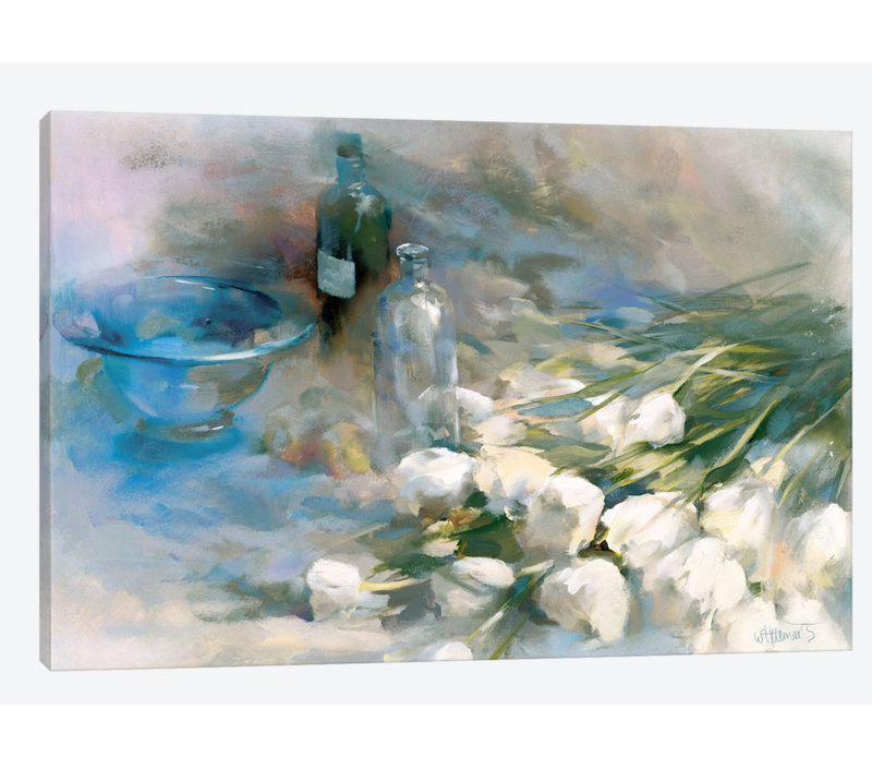 « adagio », reproduction sur toile, H 18 po x l 26 po x P 1,5 po, Papier d'art encadré noir, Pas de tapis