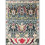 Hand Knotted Wool Geometric Area Rug in Blue/Beige/Red-1759741810