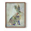 Fantastic Florals Hare, assis, reproduction encadrée - bois massif-851238002-851238014