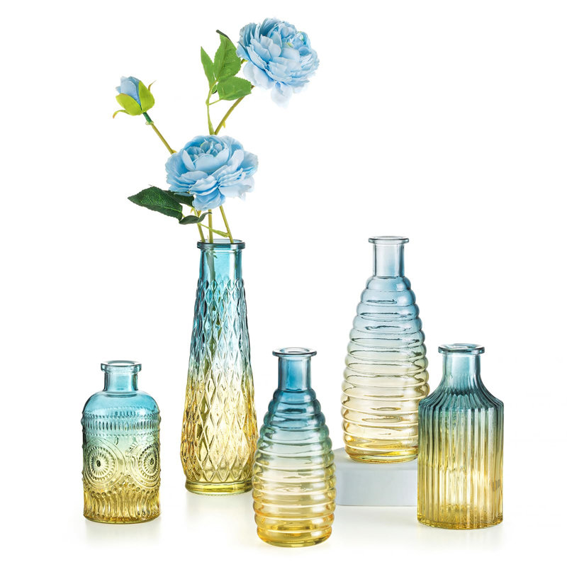 Damyrion Glass Floor Vase - Set of 5