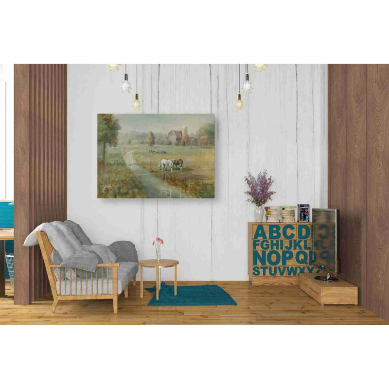 Tranquil Farm - impression sur toile tendue, H 26 po x l 34 po x P 1,5 po