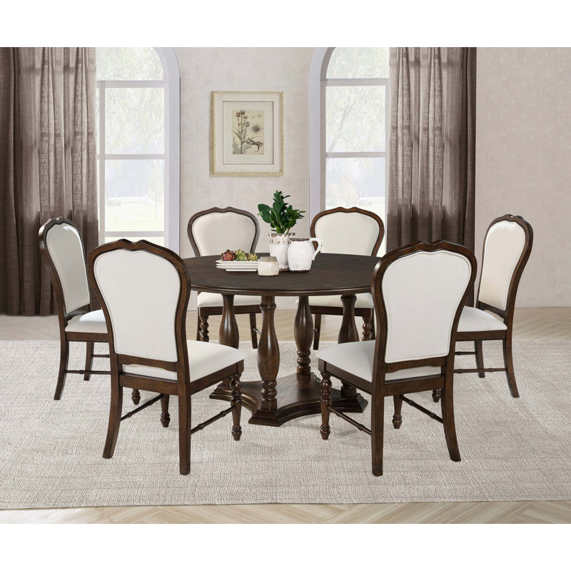 Ensemble de 2 chaises d'appoint de salle à manger traditionnelles